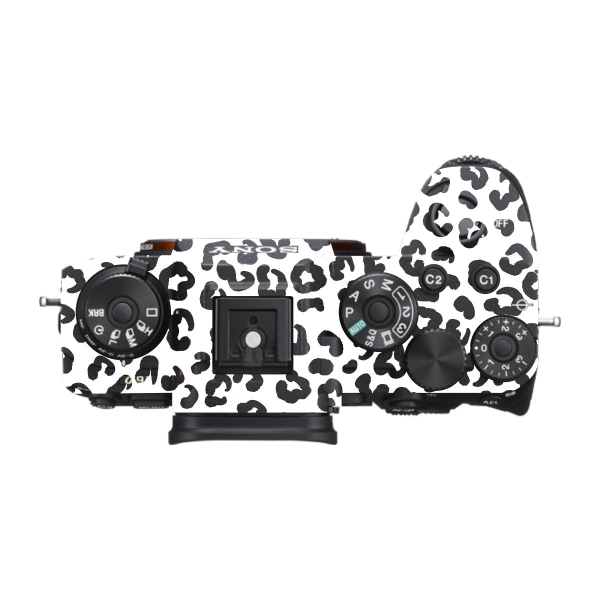 White Leopard Sony A9 Camera Skins