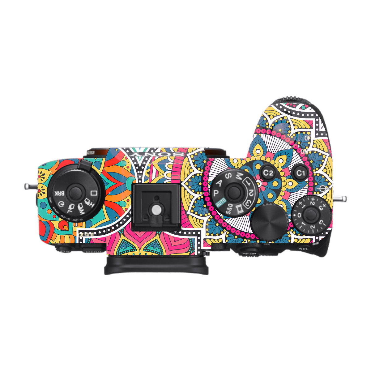 Boho Mandala Tile Pattern Sony A9 Camera Skins