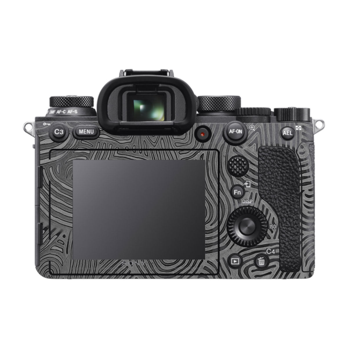 Monochrome Line Maze Sony A9 Camera Skins