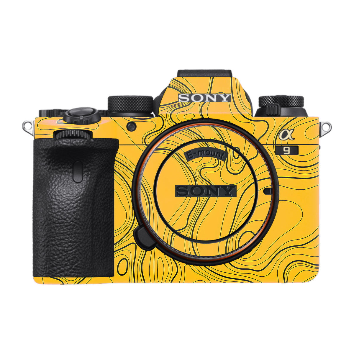 Topographic Map Pattern Sony A9 Camera Skins