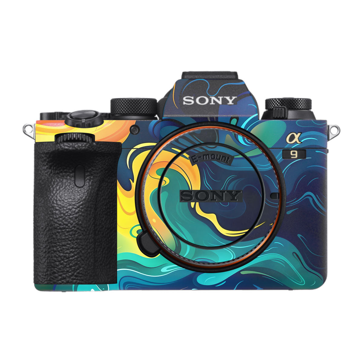 Rainbow Liquid Fusion Sony A9 Camera Skins