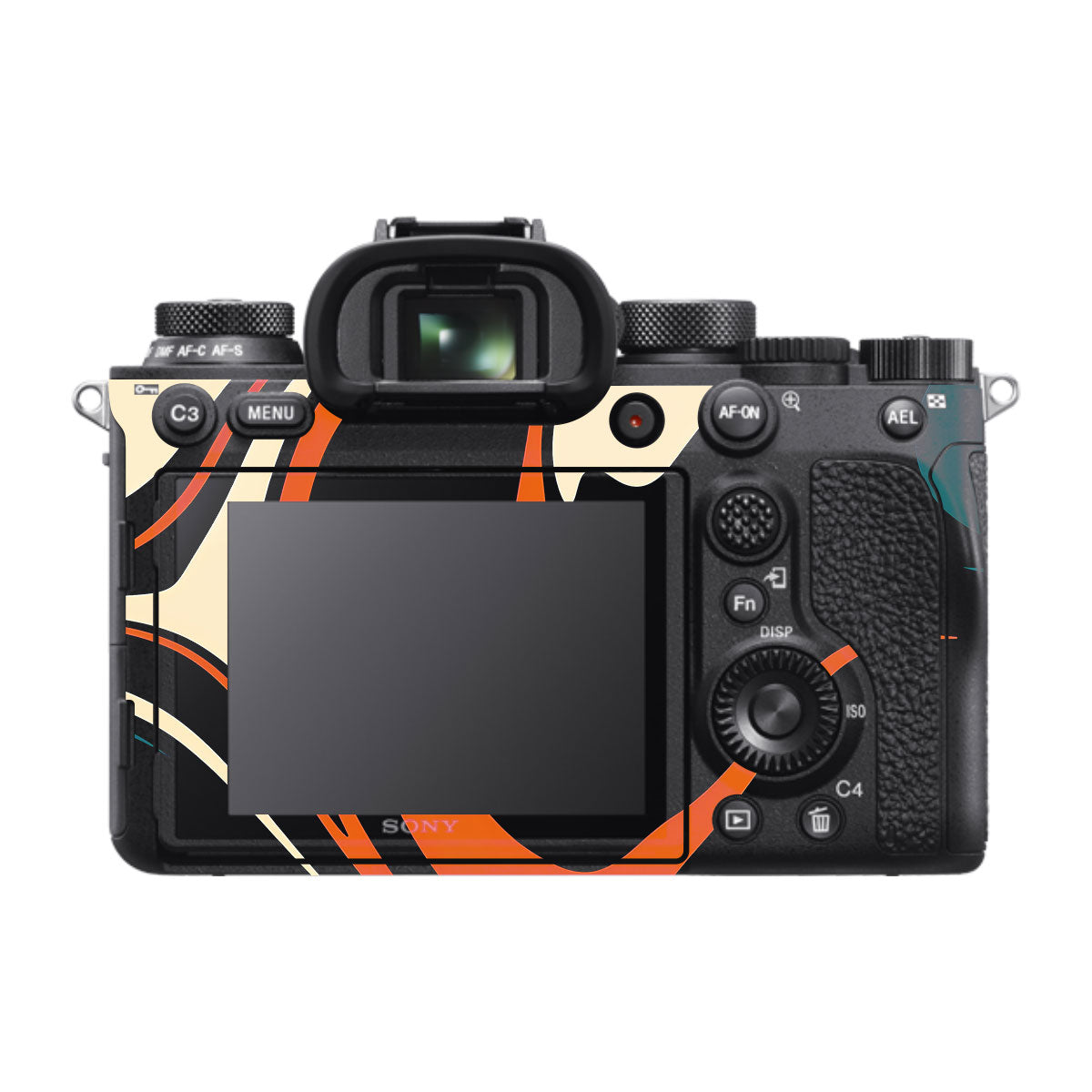 Mid-Century Abstract Swirl Sony A9 Camera Skins