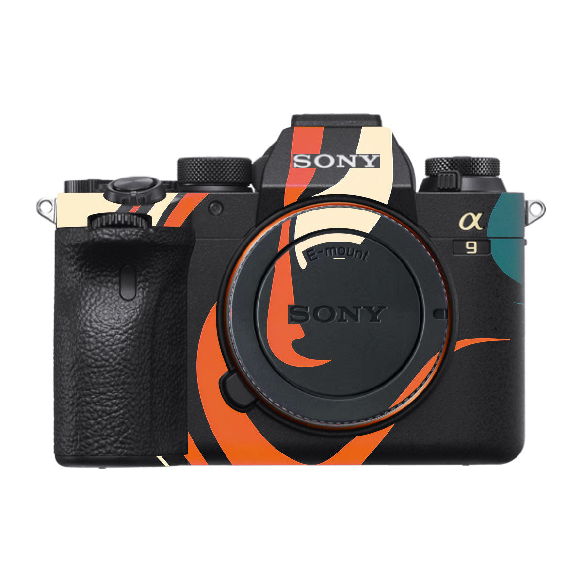 Mid-Century Abstract Swirl Sony A9 Camera Skins