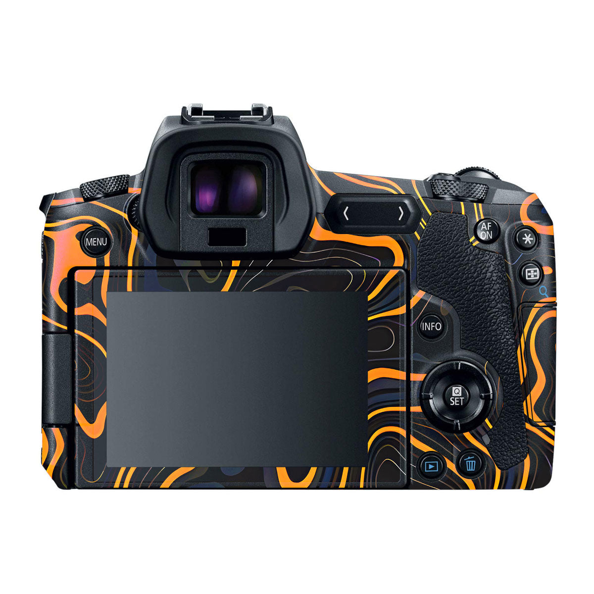 Amber Topographic Waves Canon EOS R Camera Skins