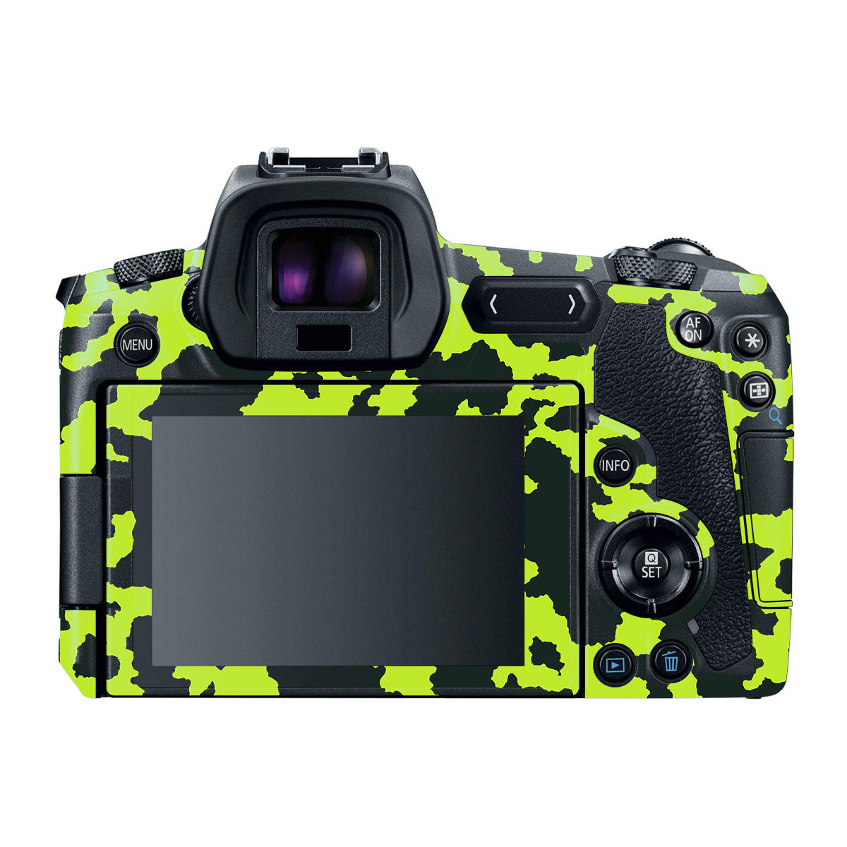 Neon Green Splatter Canon EOS R Camera Skins