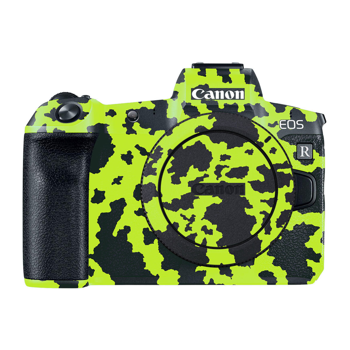 Neon Green Splatter Canon EOS R Camera Skins
