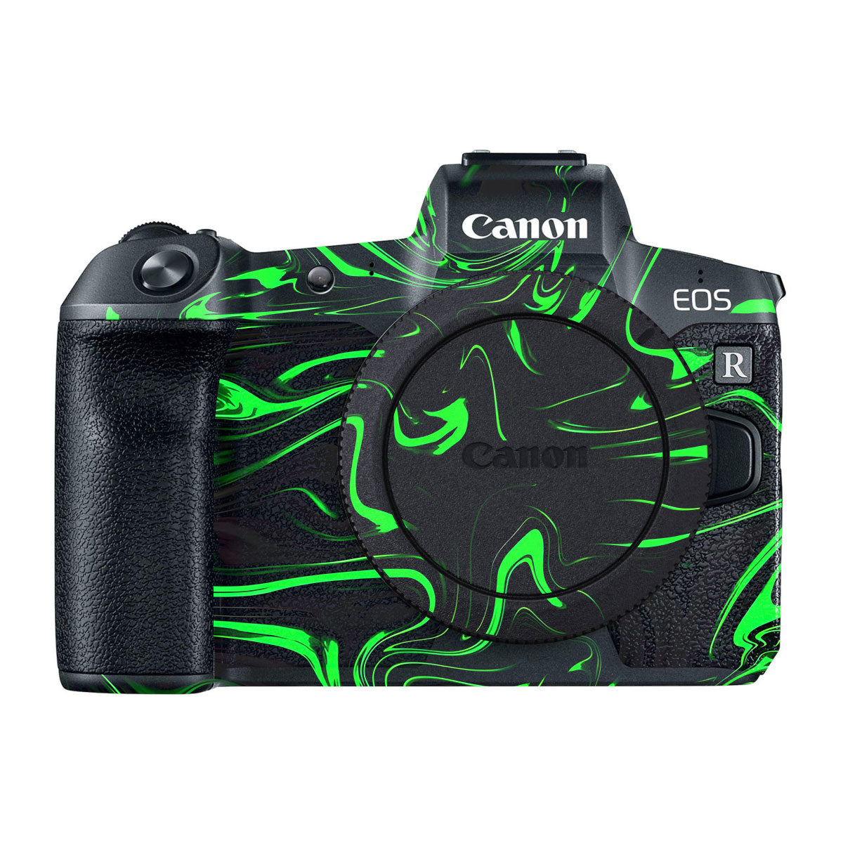 Green Liquid Pattern Canon EOS R Camera Skins