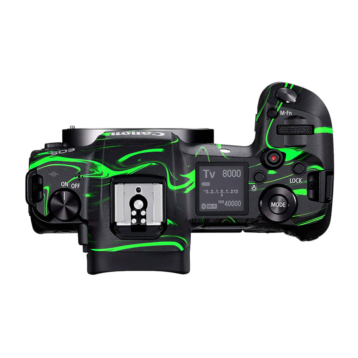 Green Liquid Pattern Canon EOS R Camera Skins