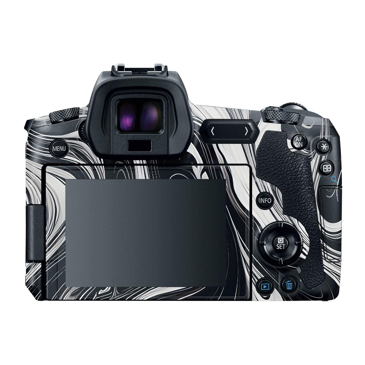 Black and White Marble Canon EOS R Camera Skins