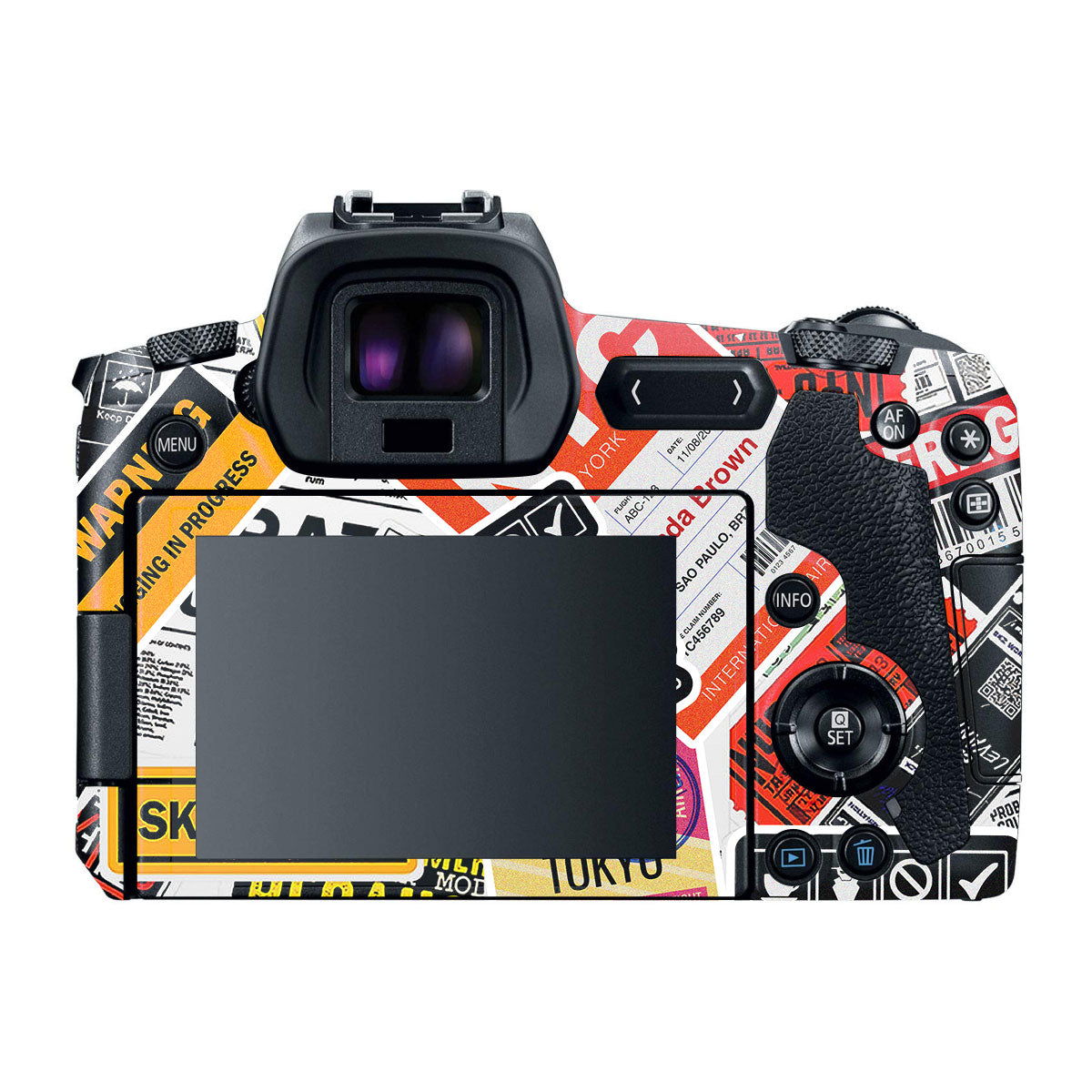 Tech Aesthetic Sticker Collage Canon EOS R Camera Skins