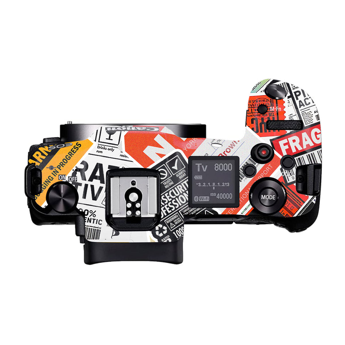 Tech Aesthetic Sticker Collage Canon EOS R Camera Skins