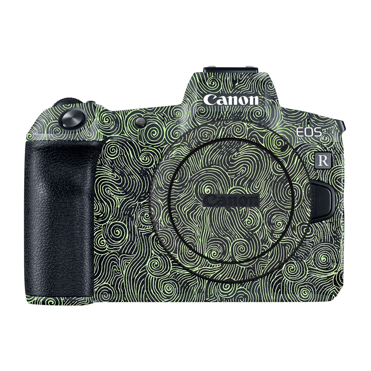 Green Spirals Canon EOS R Camera Skins