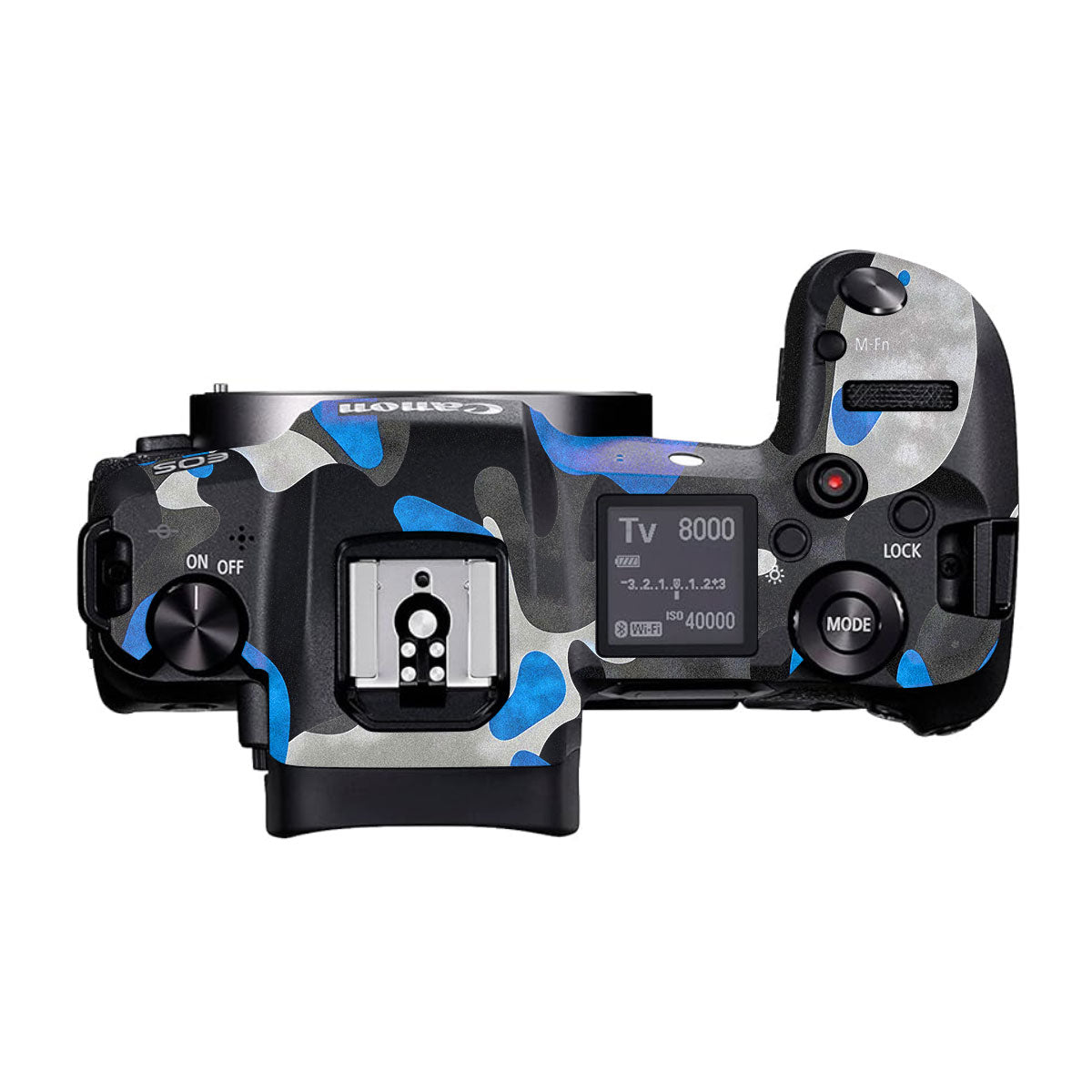 Blue Grey Camo Canon EOS R Camera Skins