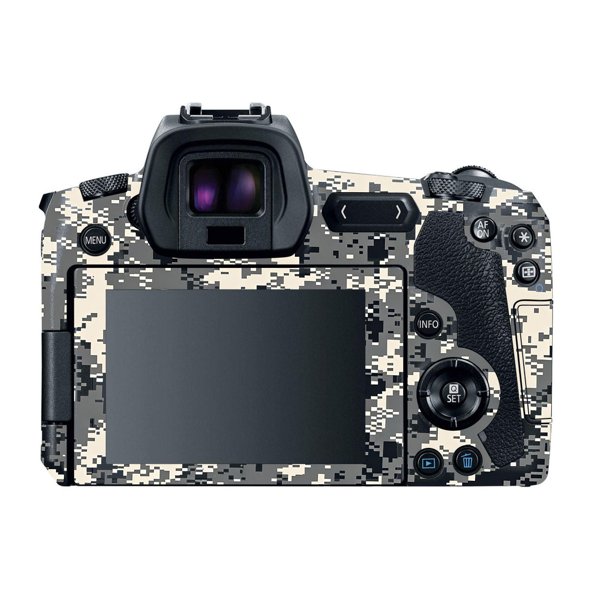 Grey Black Pixel Canon EOS R Camera Skins