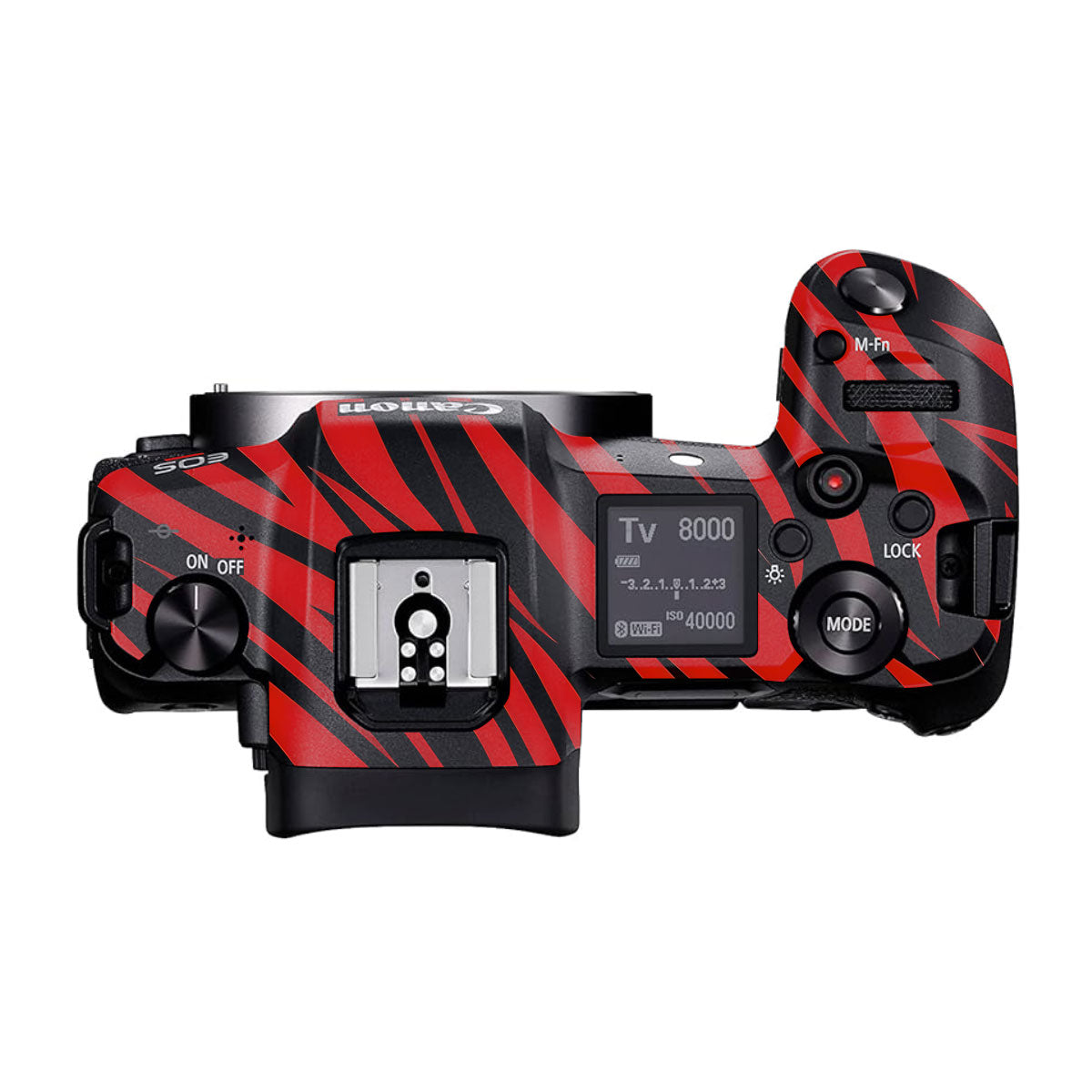Red and Black Stripes Canon EOS R Camera Skins