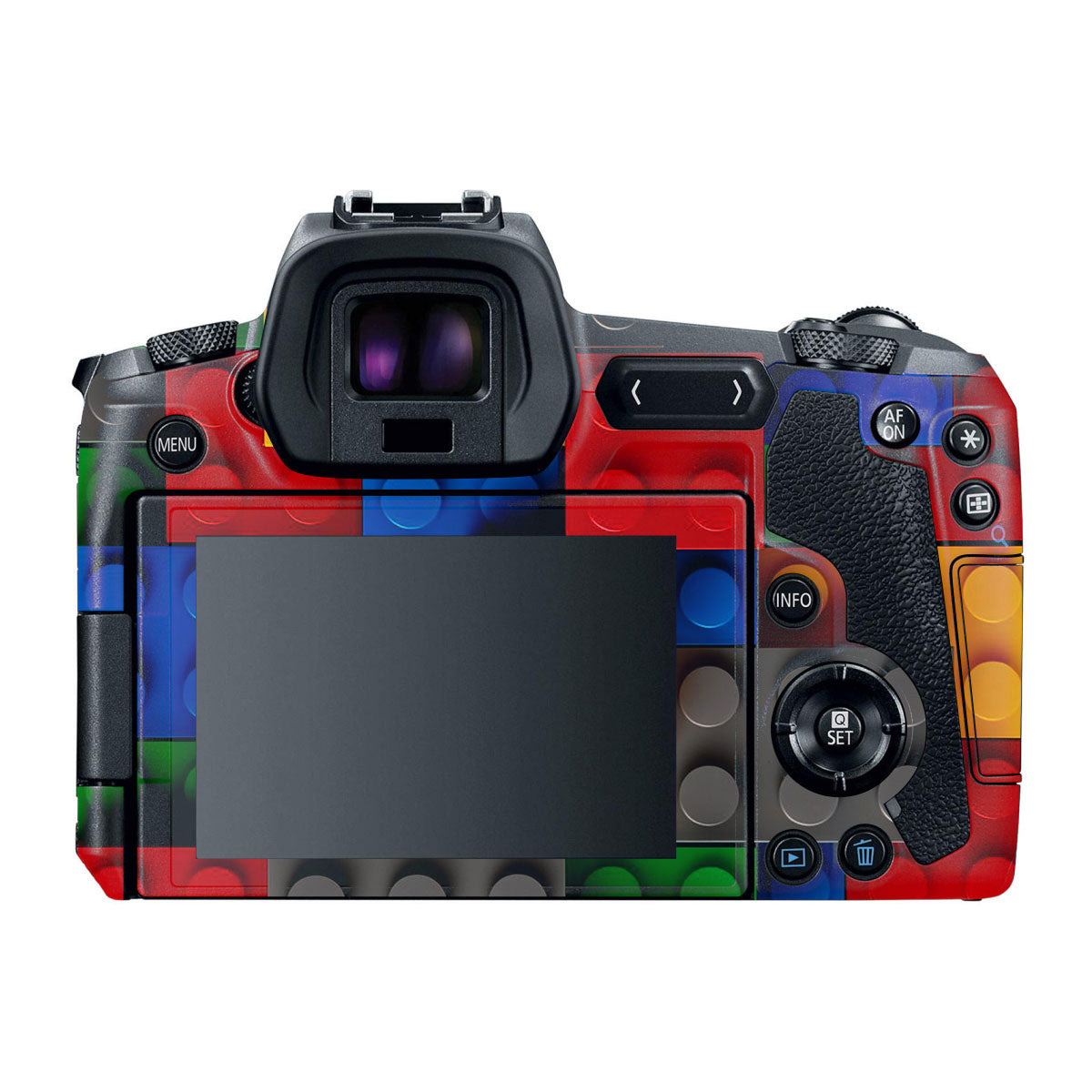 Colorful LEGO Brick Wall Pattern Canon EOS R Camera Skins