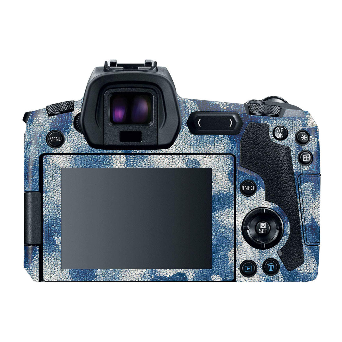 Blue Watercolor Fabric Canon EOS R Camera Skins
