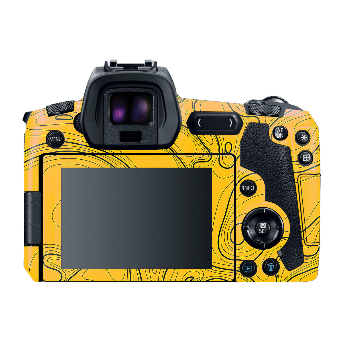 Topographic Map Pattern Canon EOS R Camera Skins