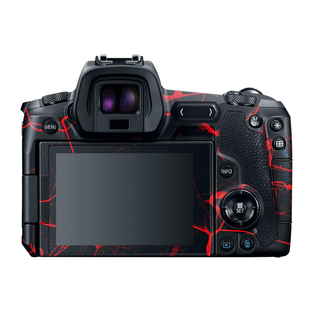 Red Neural Grid Canon EOS R Camera Skins