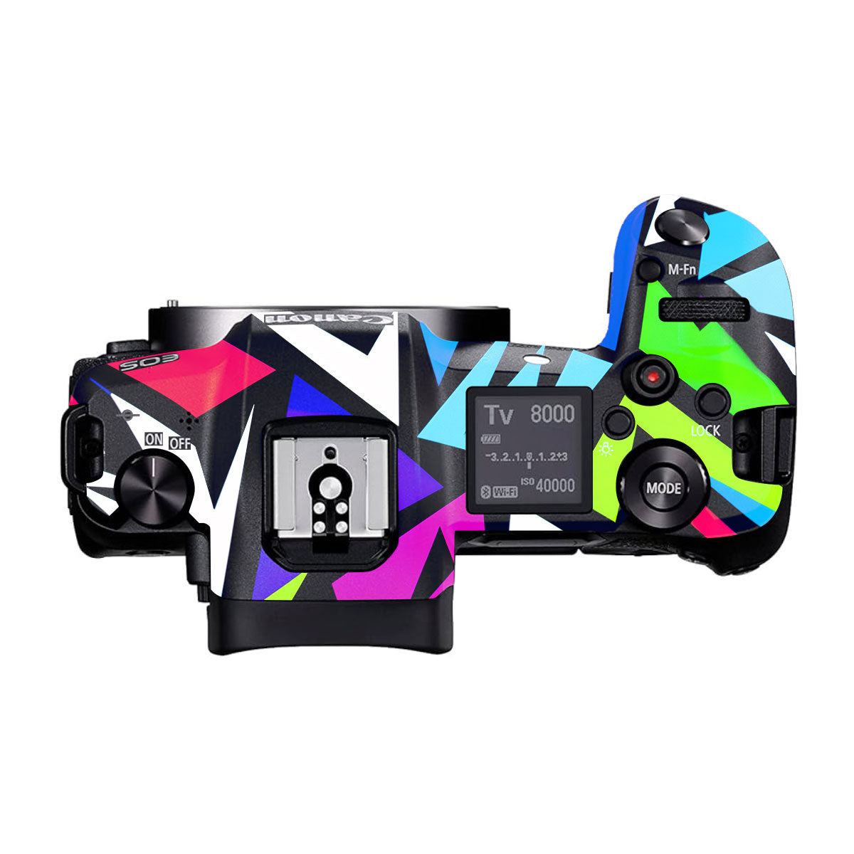 Bold Geometric Pop Canon EOS R Camera Skins