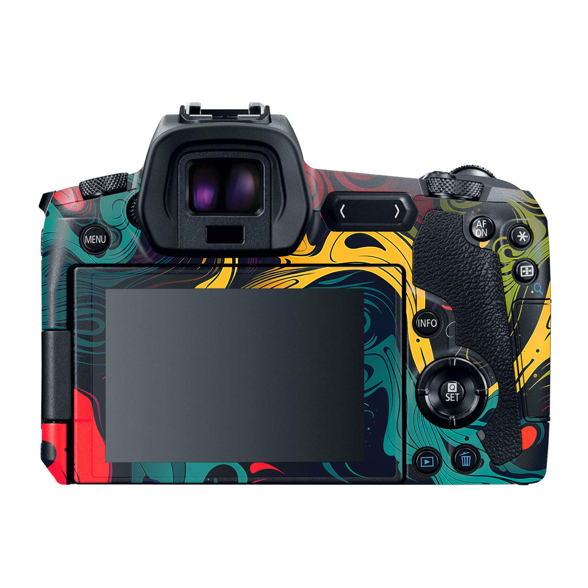 Psychedelic Color Swirl Canon EOS R Camera Skins