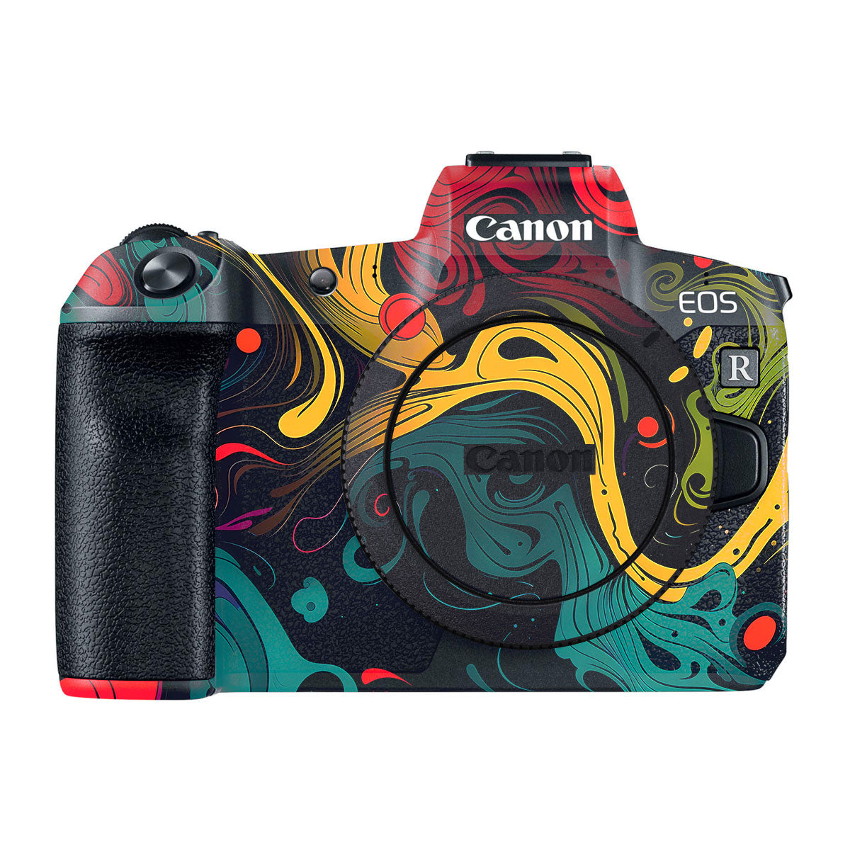 Psychedelic Color Swirl Canon EOS R Camera Skins