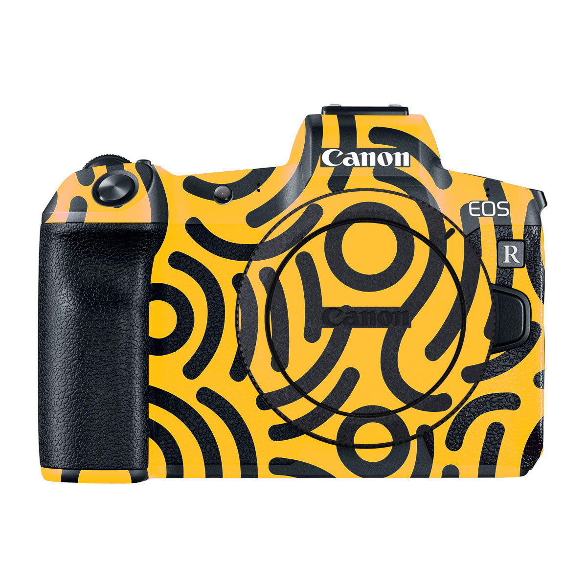 Minimal Yellow Wave Canon EOS R Camera Skins