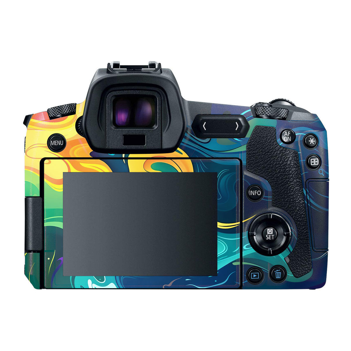 Rainbow Liquid Fusion Canon EOS R Camera Skins