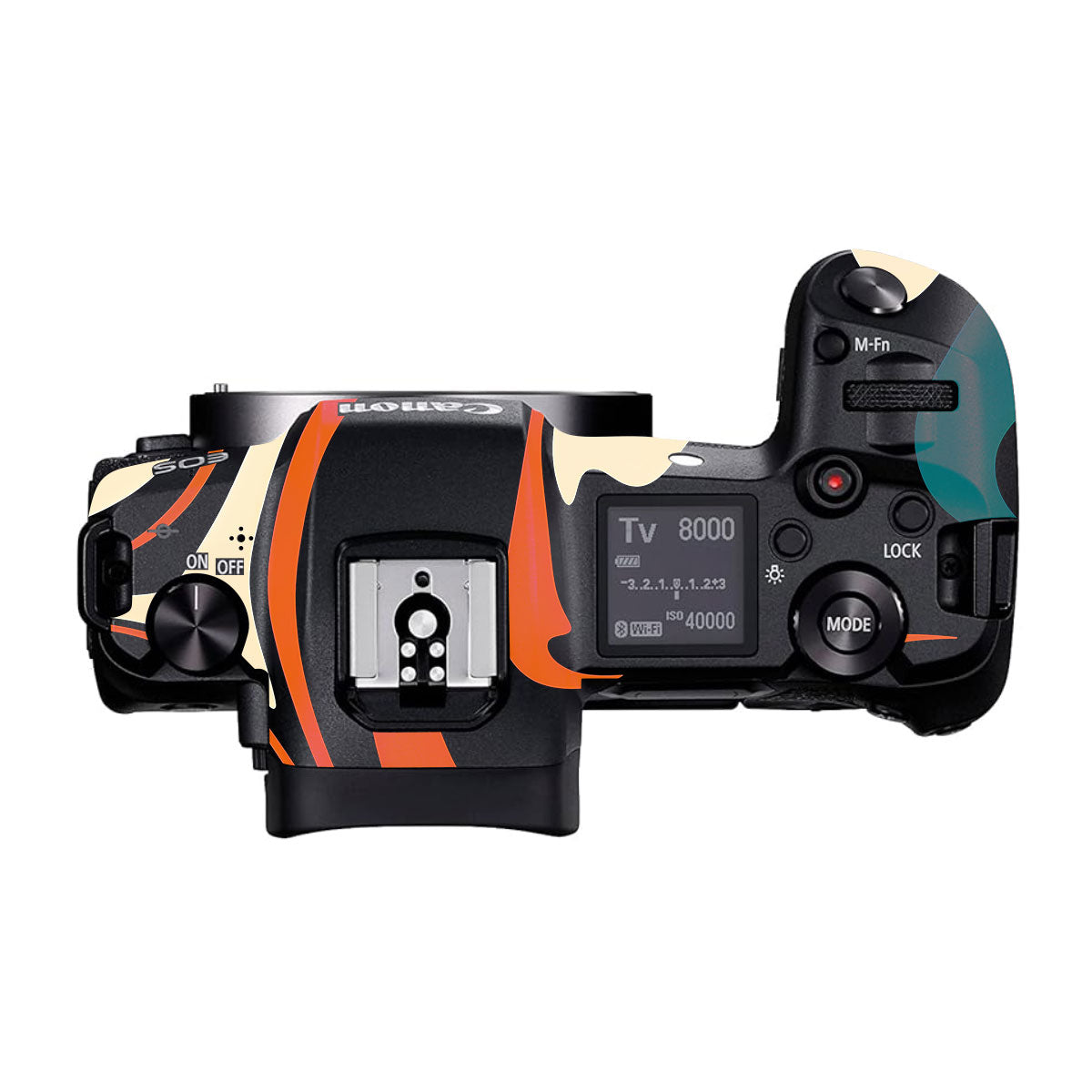 Mid-Century Abstract Swirl Canon EOS R Camera Skins