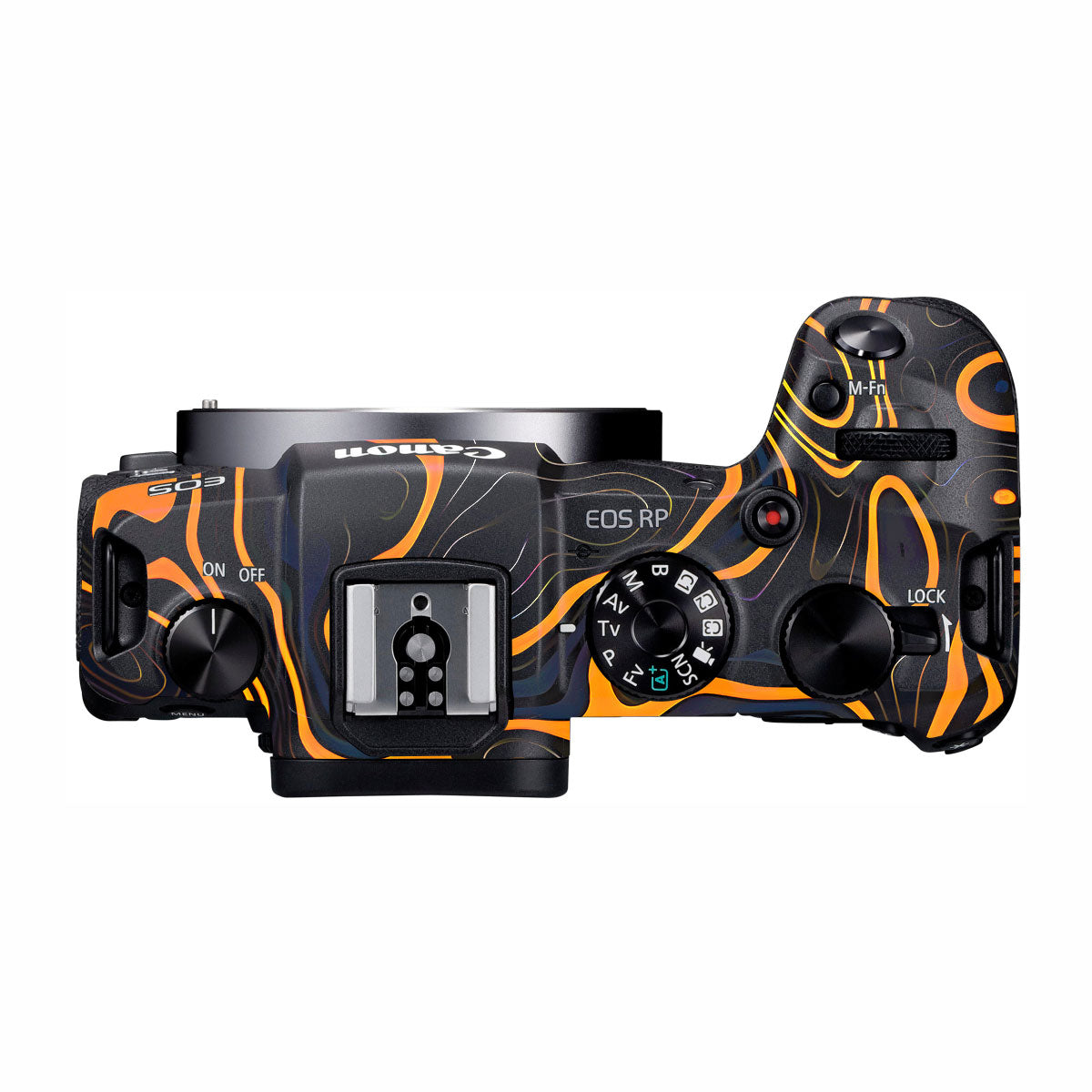 Amber Topographic Waves Canon EOS RP Camera Skins