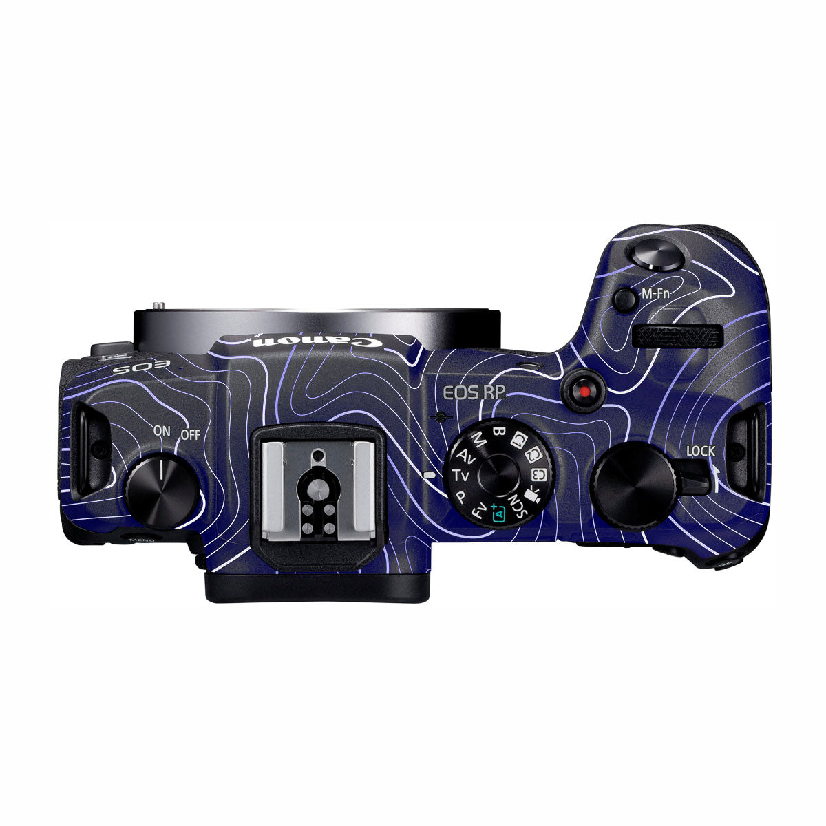 Deep Blue Contour Canon EOS RP Camera Skins