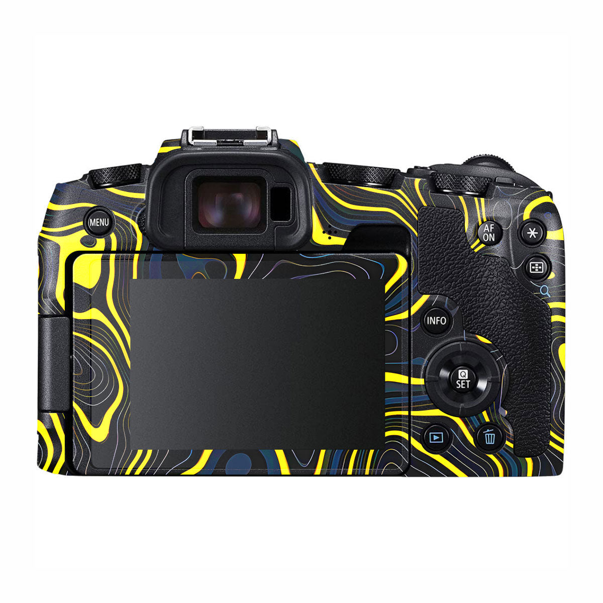 Neon Lava Contours Canon EOS RP Camera Skins
