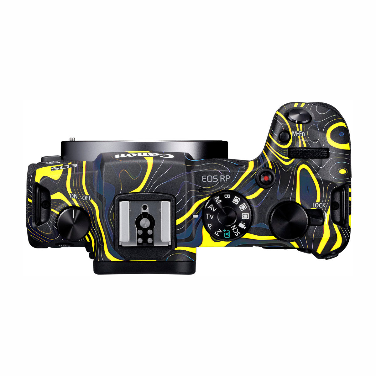 Neon Lava Contours Canon EOS RP Camera Skins
