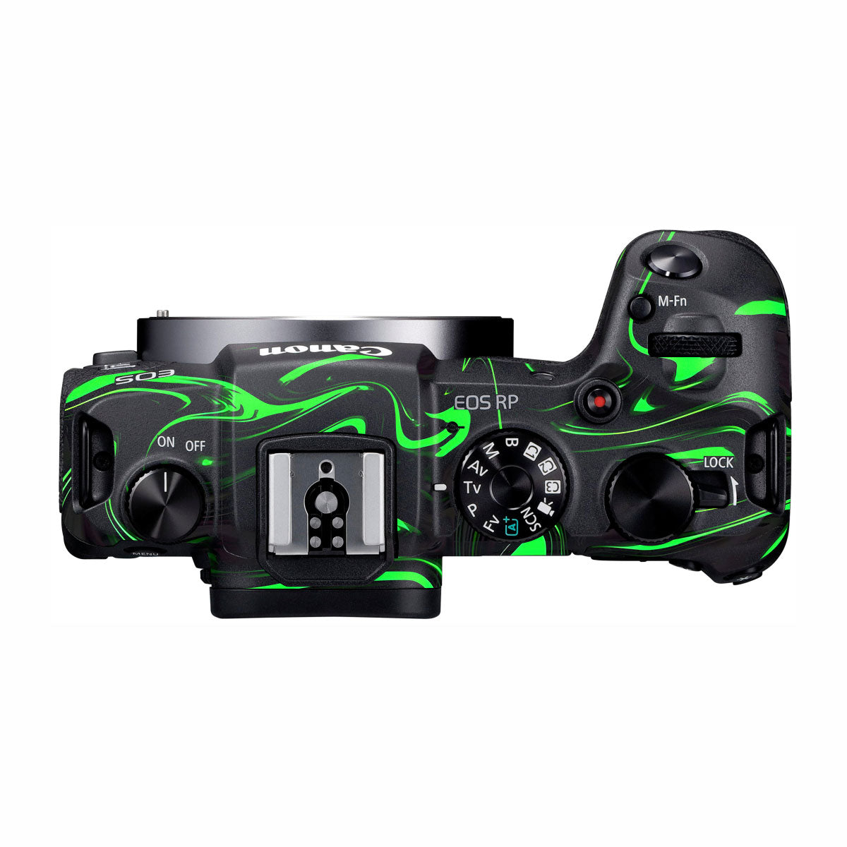 Green Liquid Pattern Canon EOS RP Camera Skins