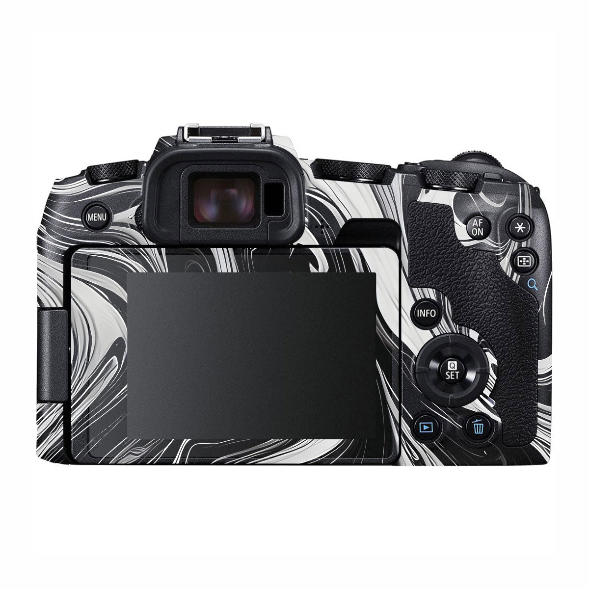 Black and White Marble Canon EOS RP Camera Skins