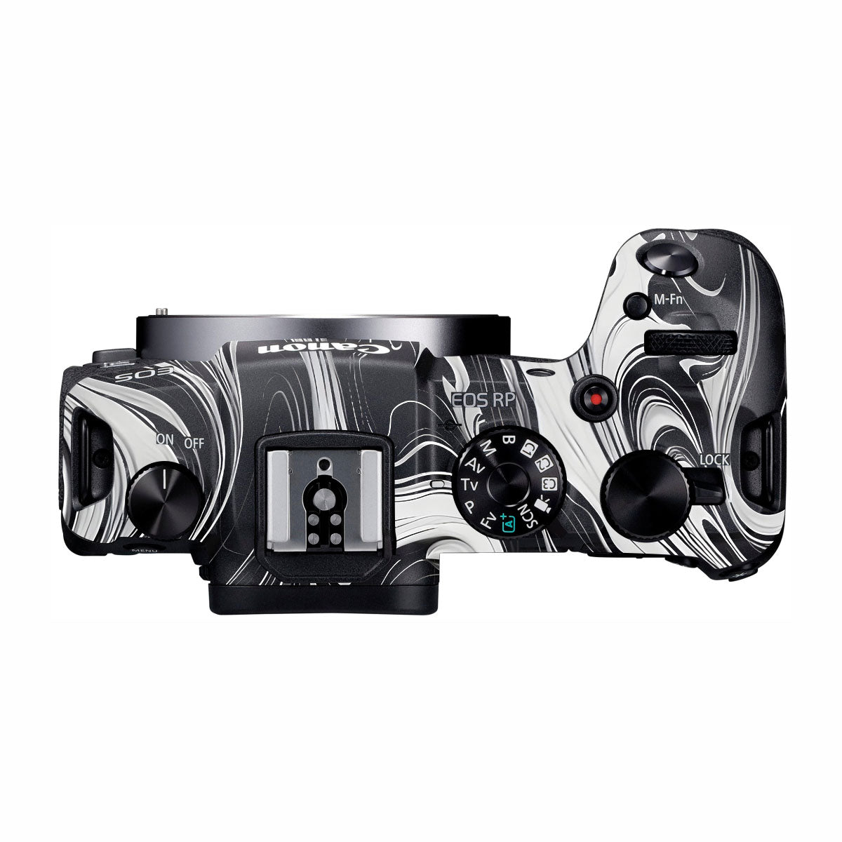 Black and White Marble Canon EOS RP Camera Skins