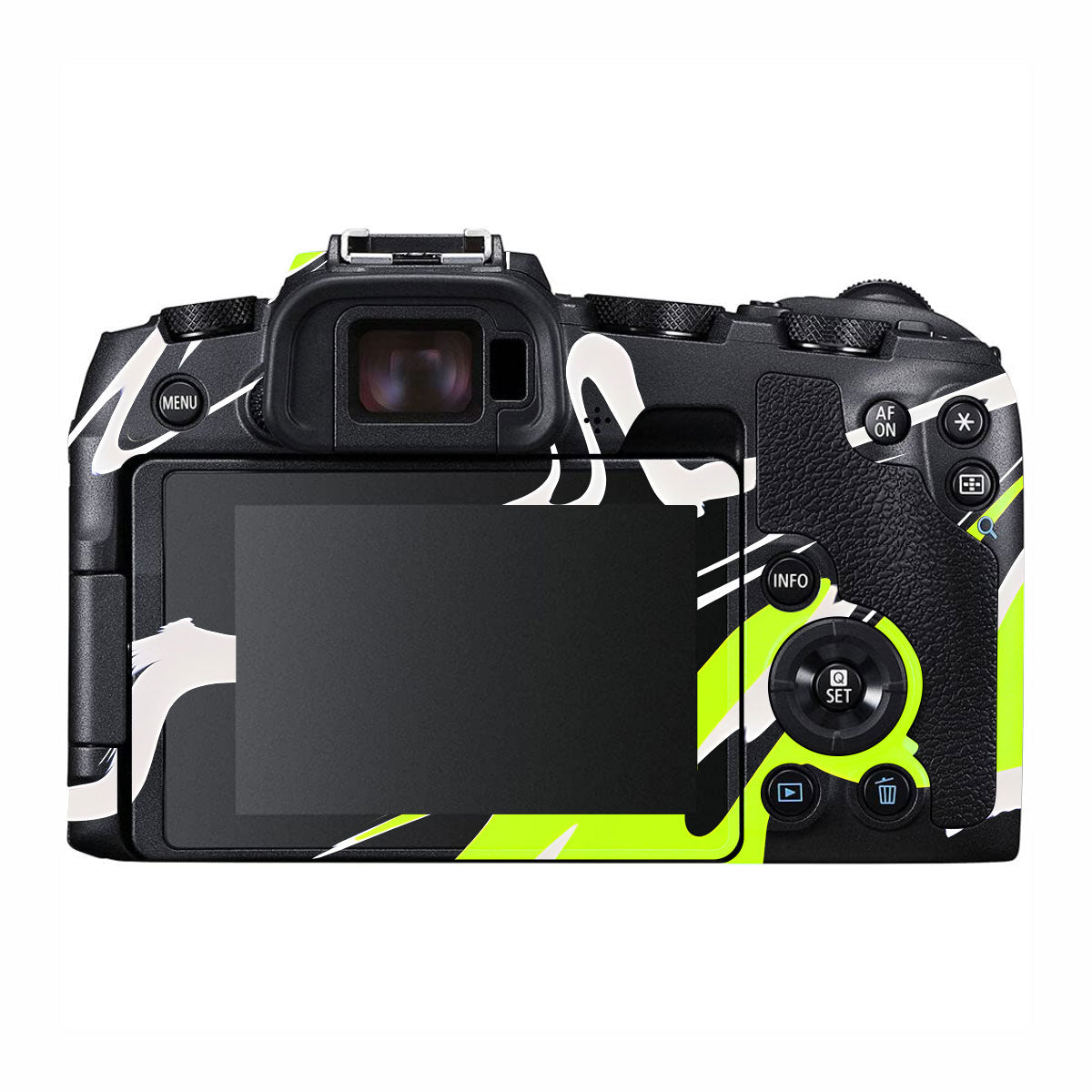 Neon Green and Black Pattern Canon EOS RP Camera Skins