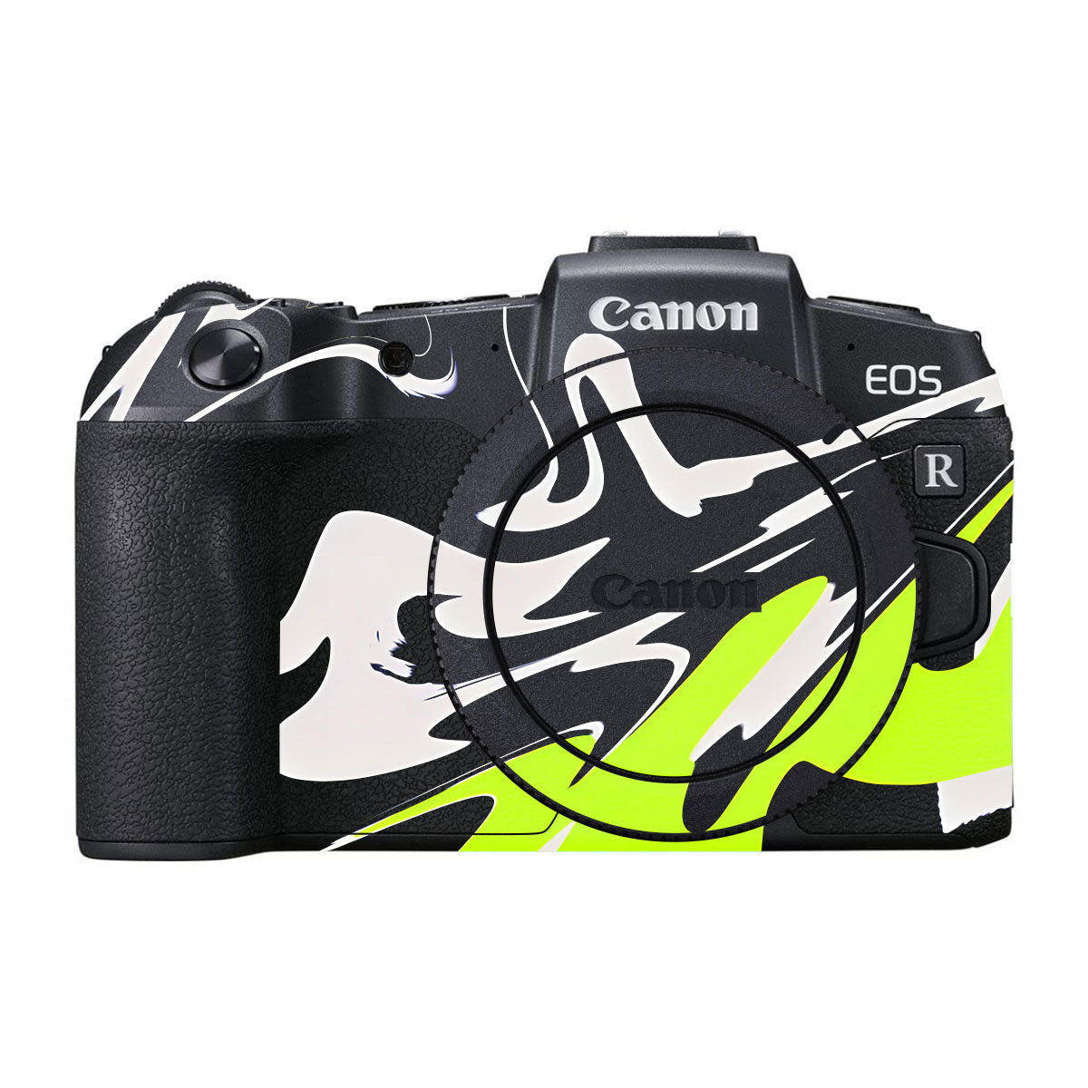 Neon Green and Black Pattern Canon EOS RP Camera Skins
