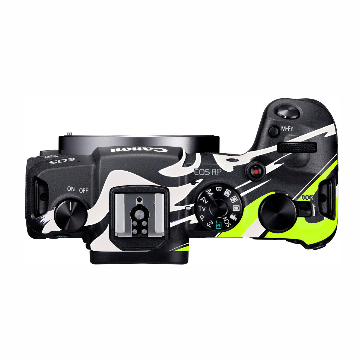 Neon Green and Black Pattern Canon EOS RP Camera Skins