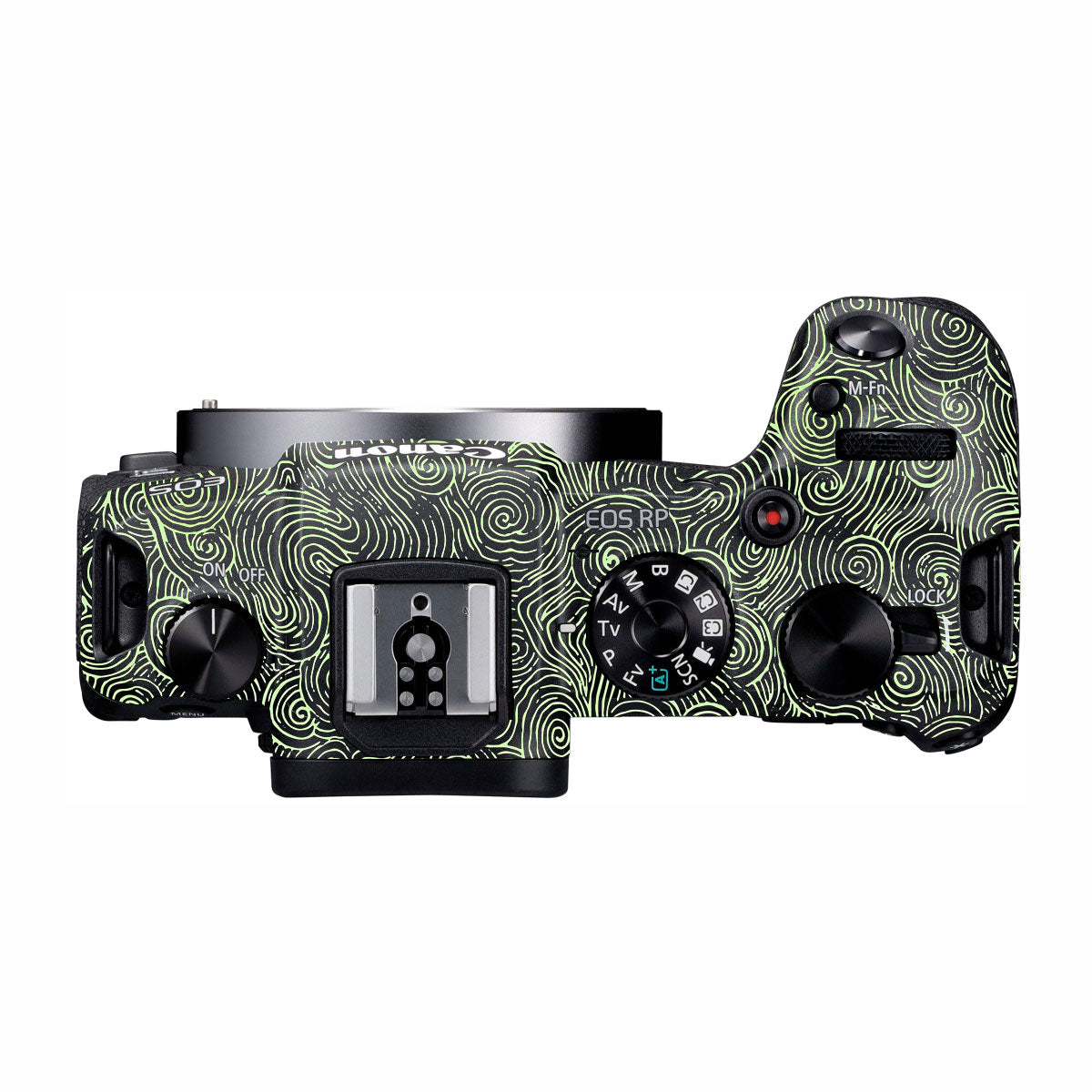 Green Spirals Canon EOS RP Camera Skins
