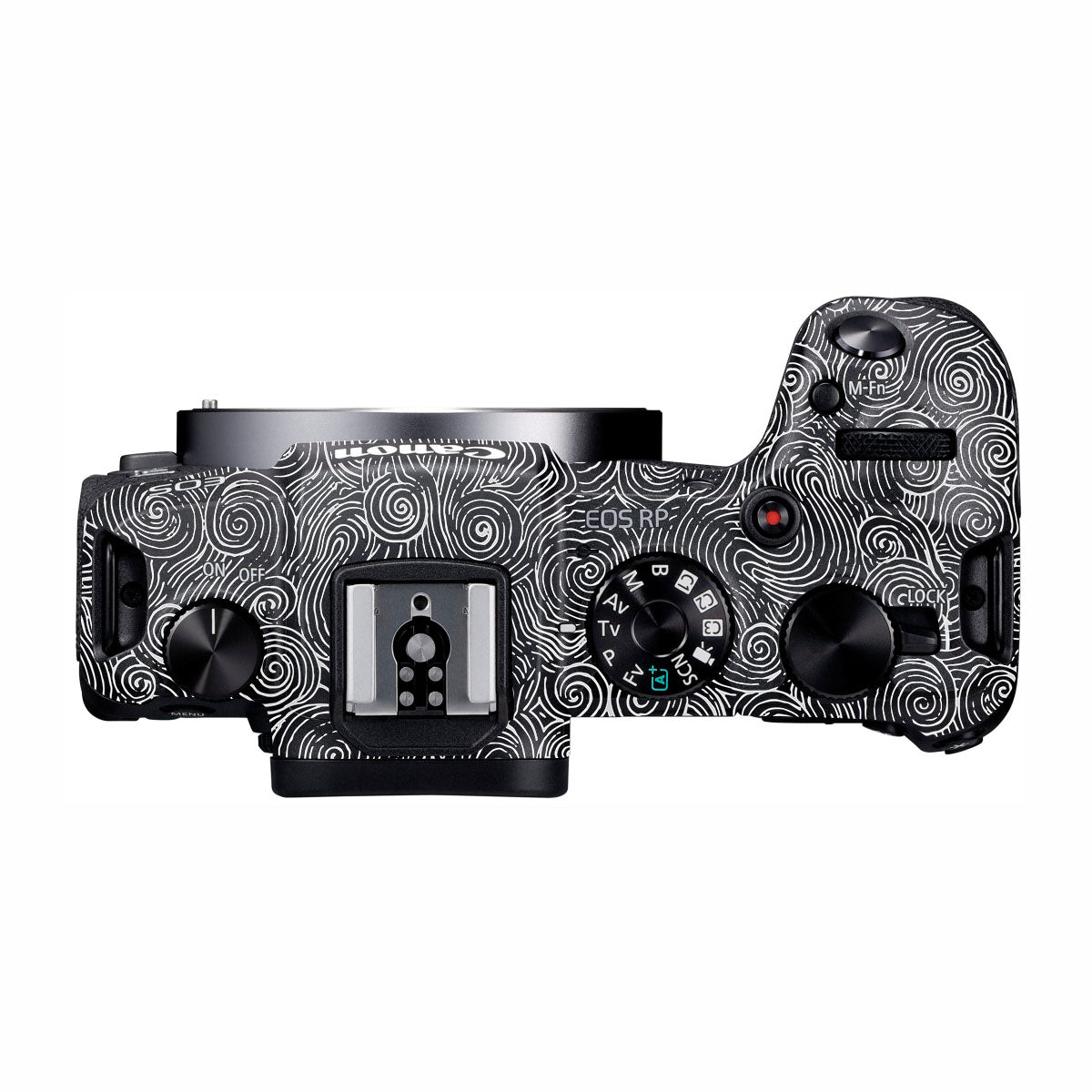 White Spirals Canon EOS RP Camera Skins
