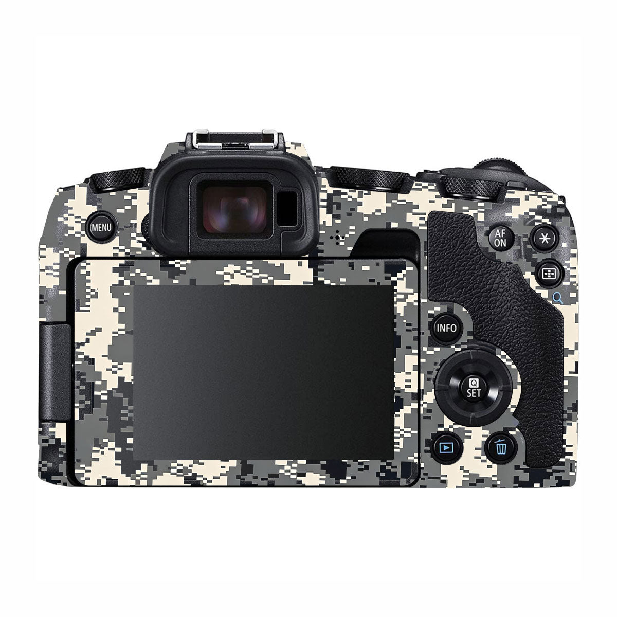 Grey Black Pixel Canon EOS RP Camera Skins
