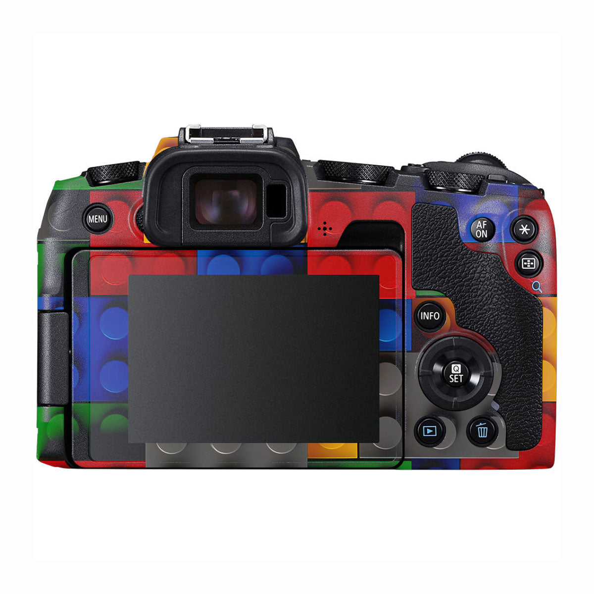 Colorful LEGO Brick Wall Pattern Canon EOS RP Camera Skins
