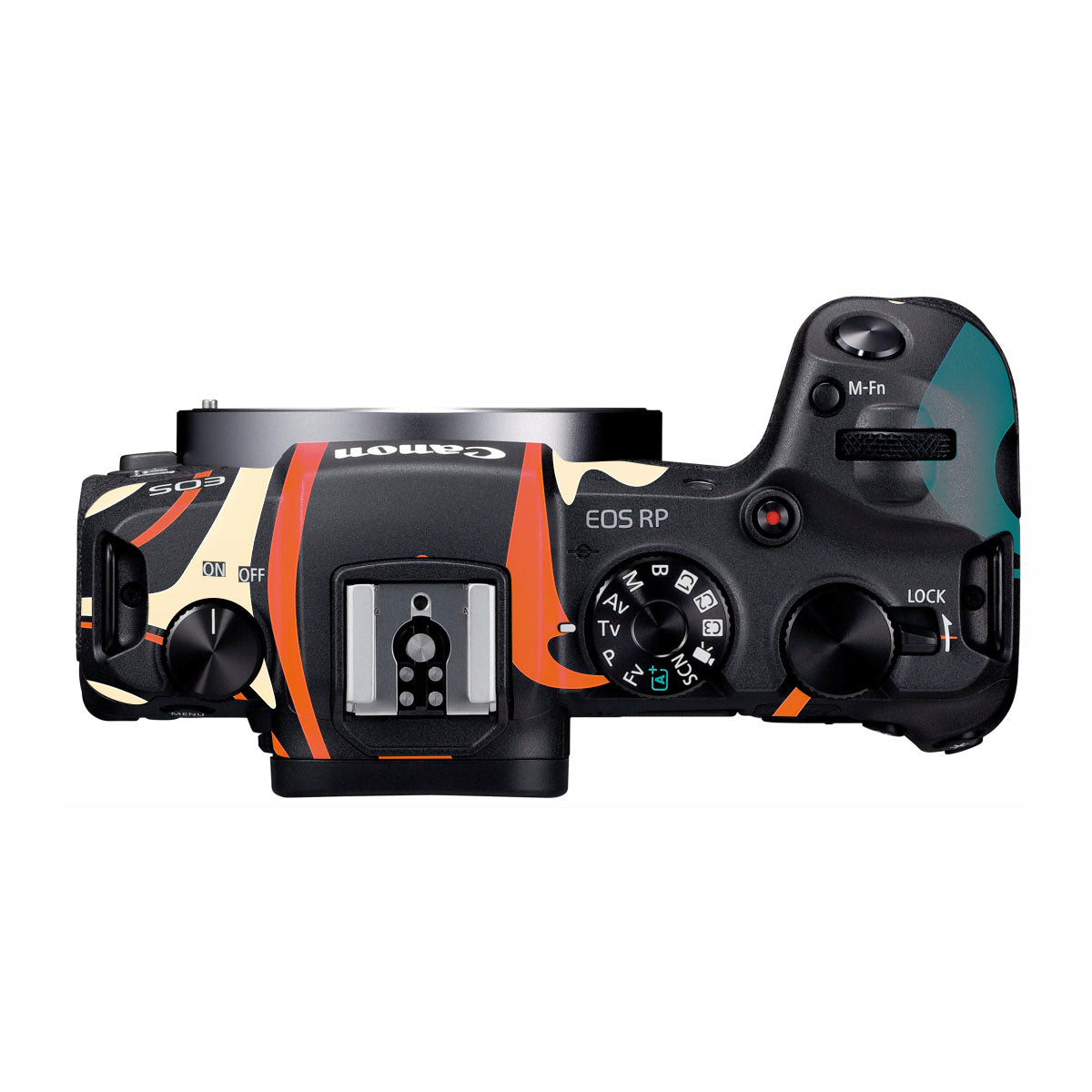 Mid-Century Abstract Swirl Canon EOS RP Camera Skins