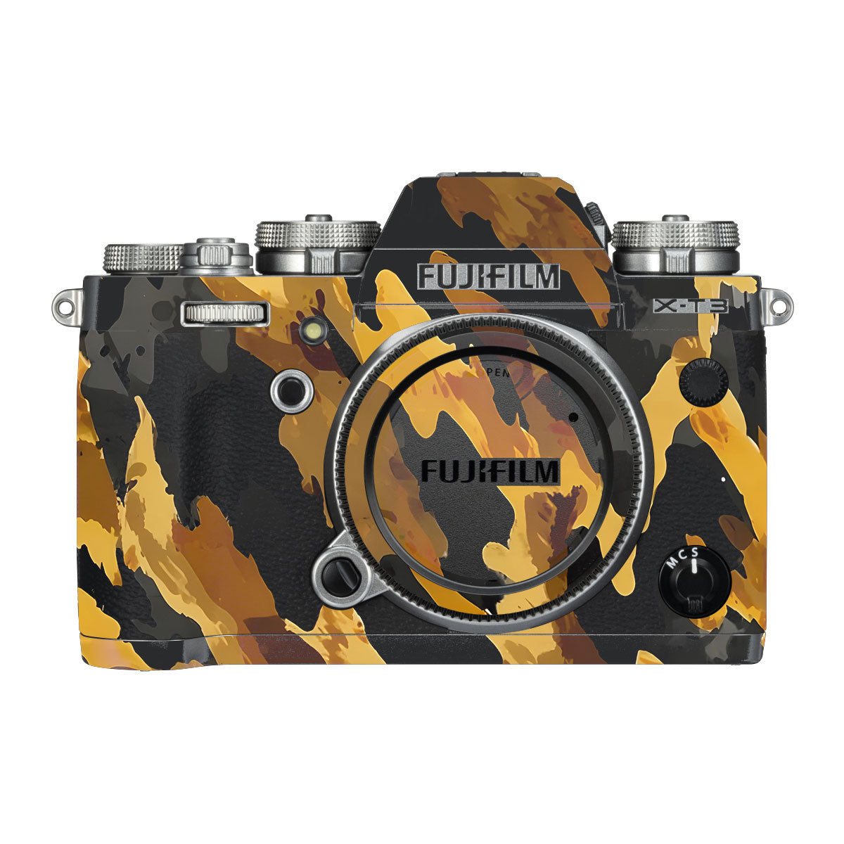 Red and Black Stripes FujiFilm X-T3 Camera Skin