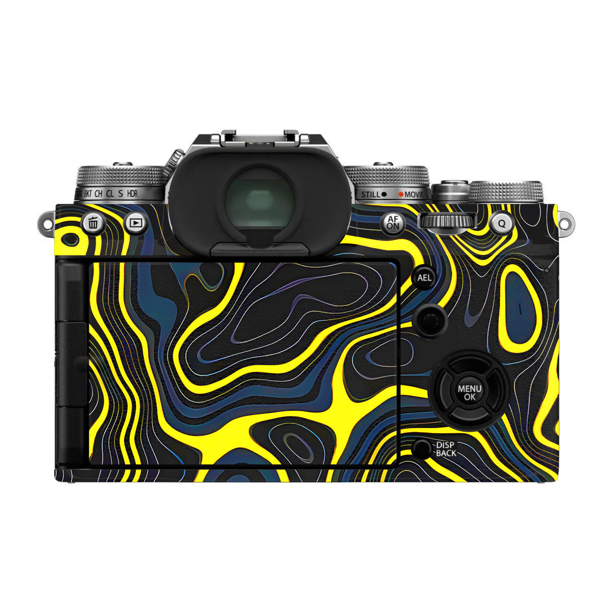 Neon Lava Contours FujiFilm X-T4 Camera Skin
