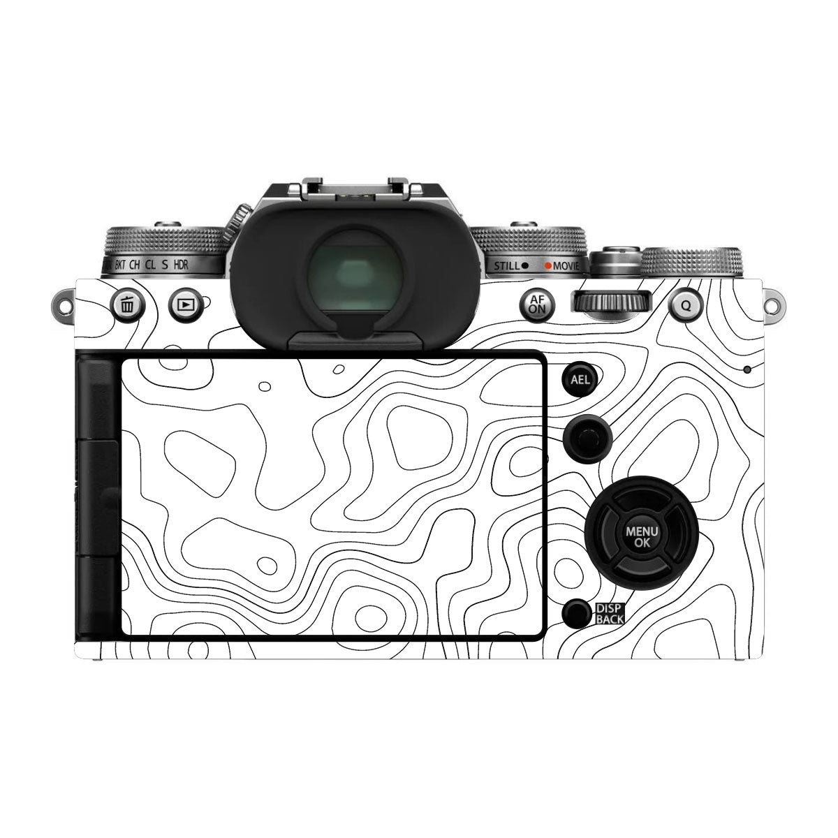 White Contour Design FujiFilm X-T4 Camera Skin