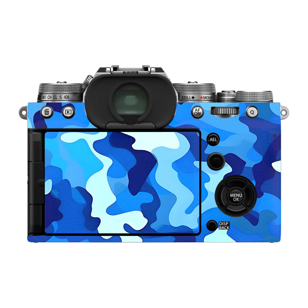 Arctic Blue Camo Pattern FujiFilm X-T4 Camera Skin