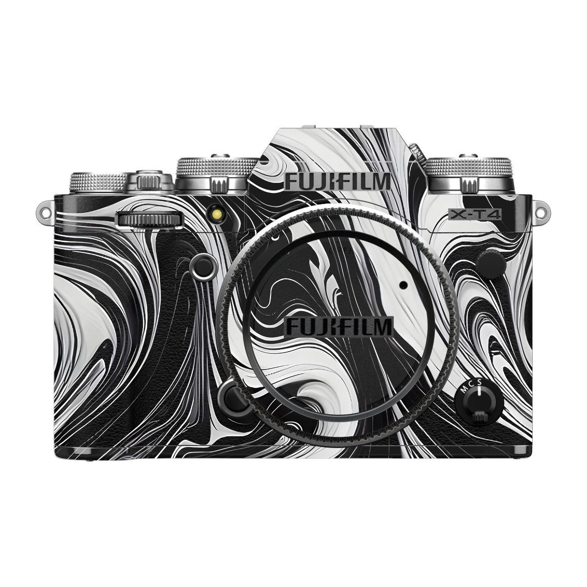 Black and White Marble FujiFilm X-T4 Camera Skin