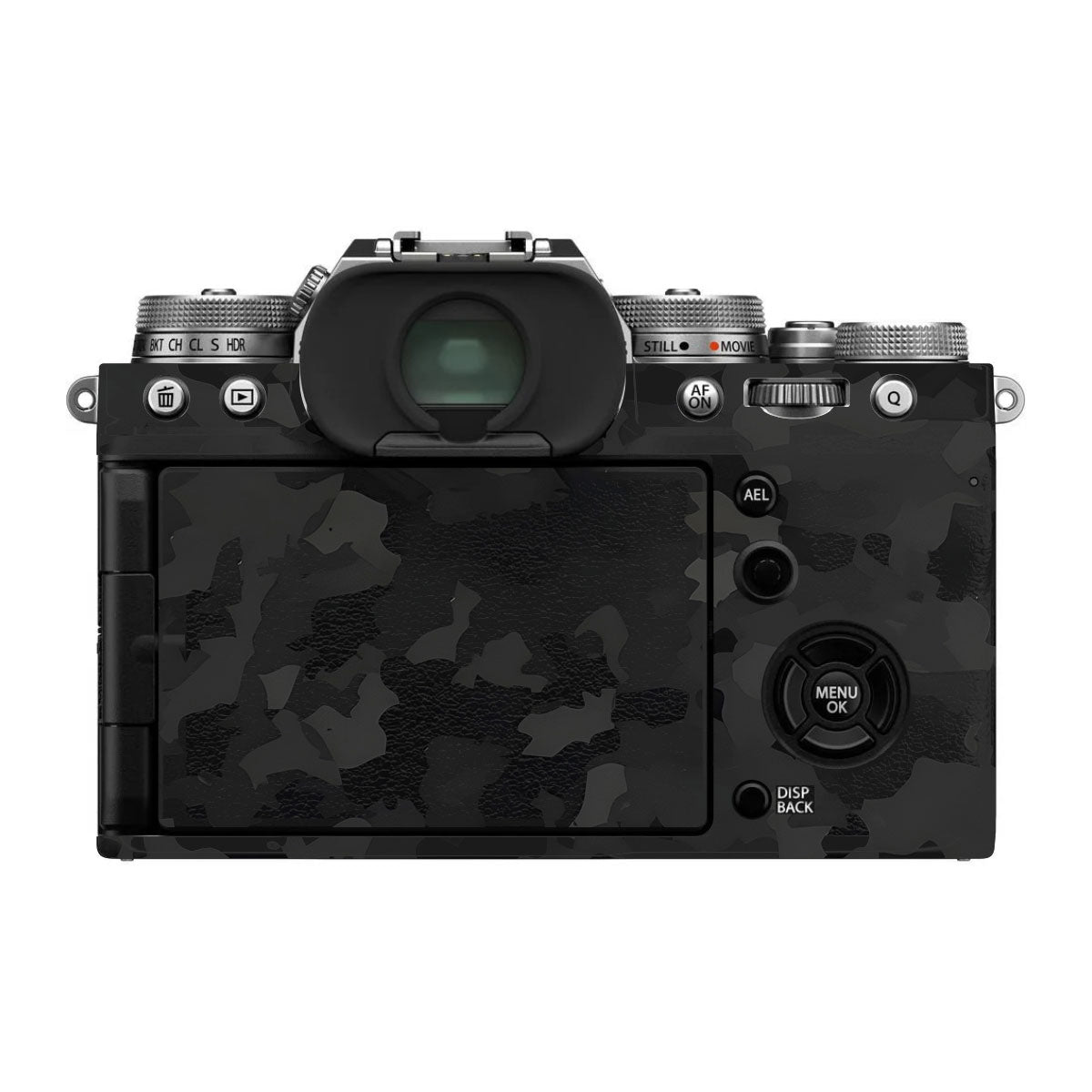 Cyan Blue to Black Gradient FujiFilm X-T4 Camera Skin